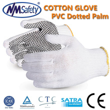 NMSAFETY pvc pointillé gant pas cher tricoté coton pointillé gants